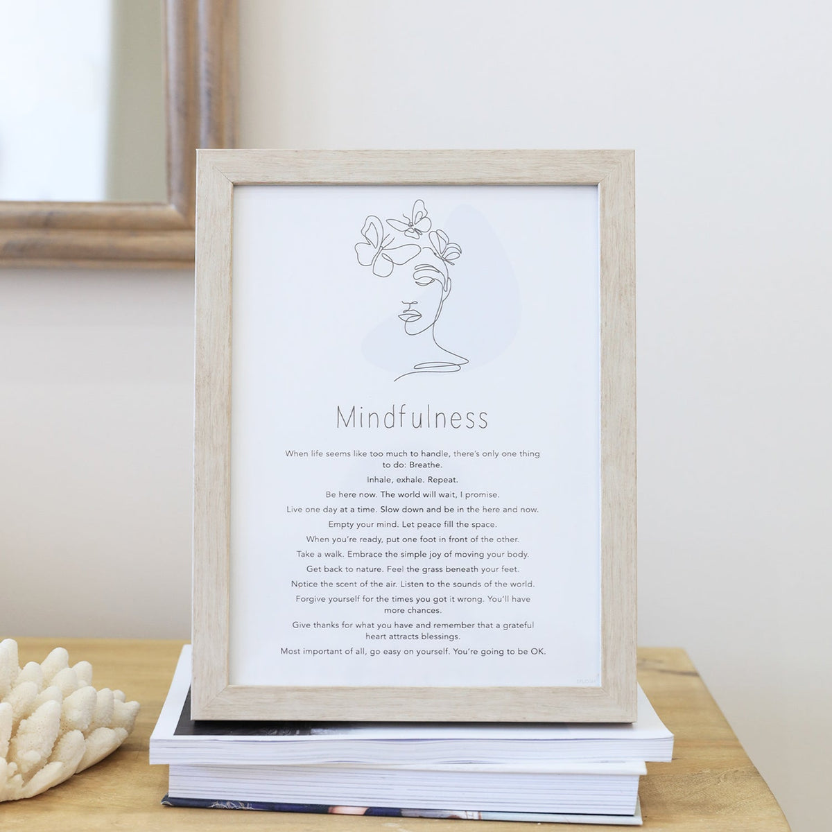 Words of Mindfulness Wall Art