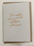 Handmade letterpress greeting card on cotton paper with envelope