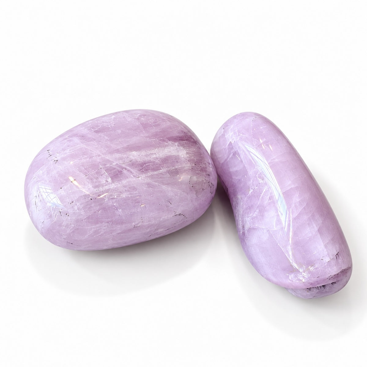 Kunzite crystal stone.