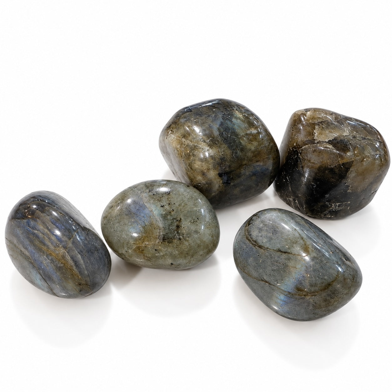 Labradorite tumble stone.