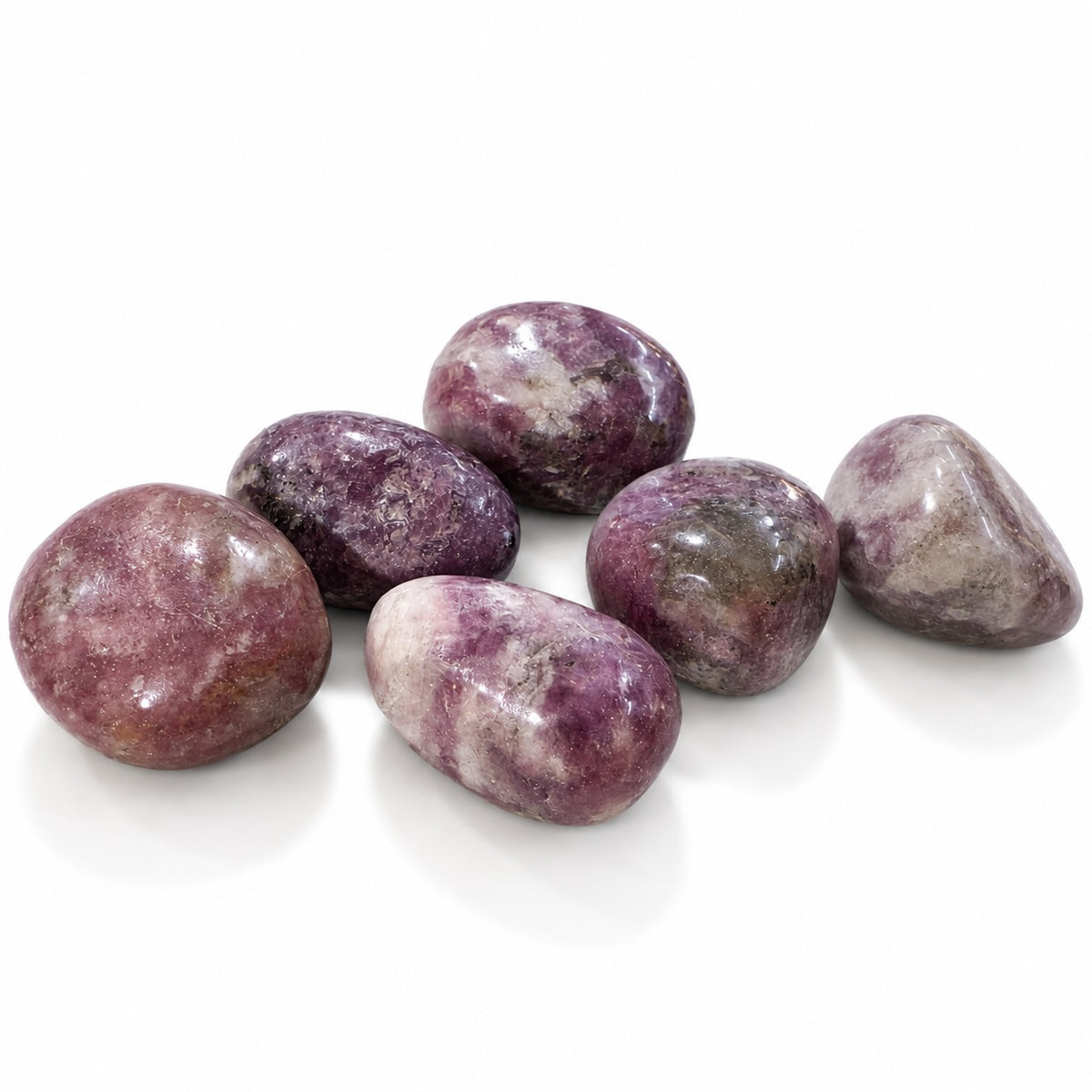 Lepidolite tumble stone. 