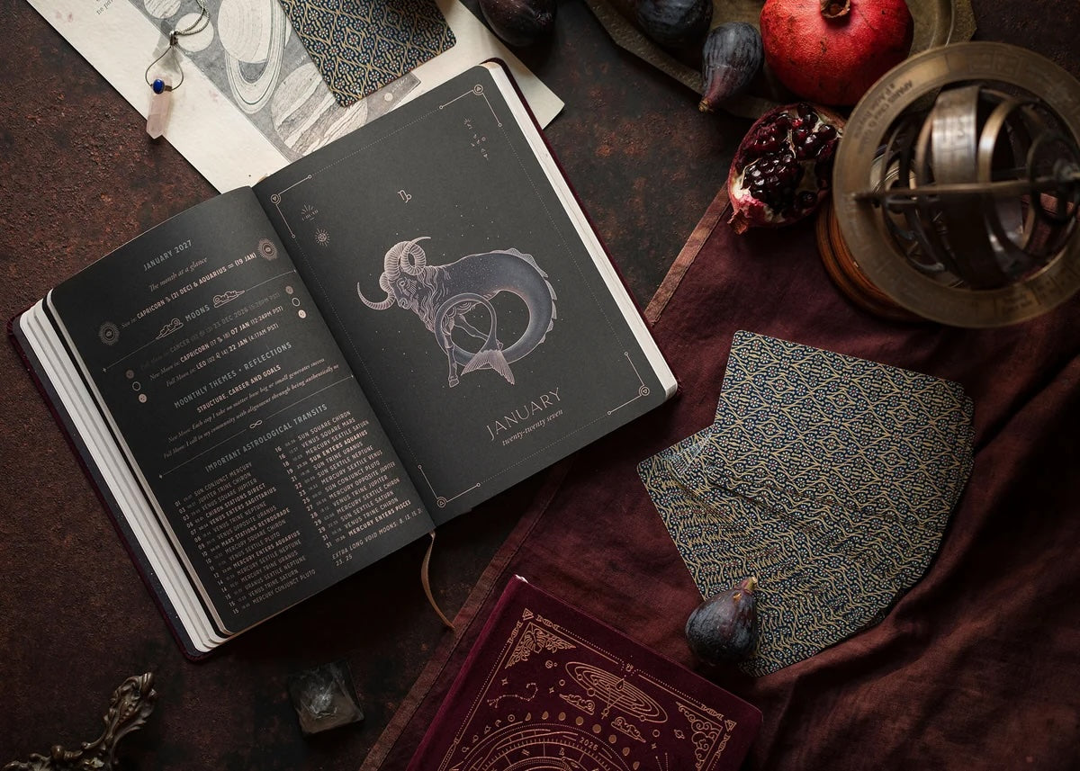 Interior pages of Magic of I 2027 Astrological Planner.