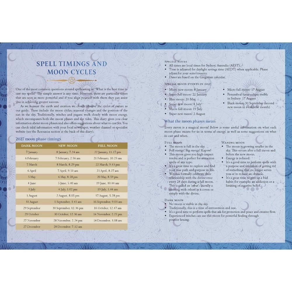 Luna &amp; Soul 2027 Lunar &amp; Seasonal Diary Southern Hemisphere by Stacey Demarco