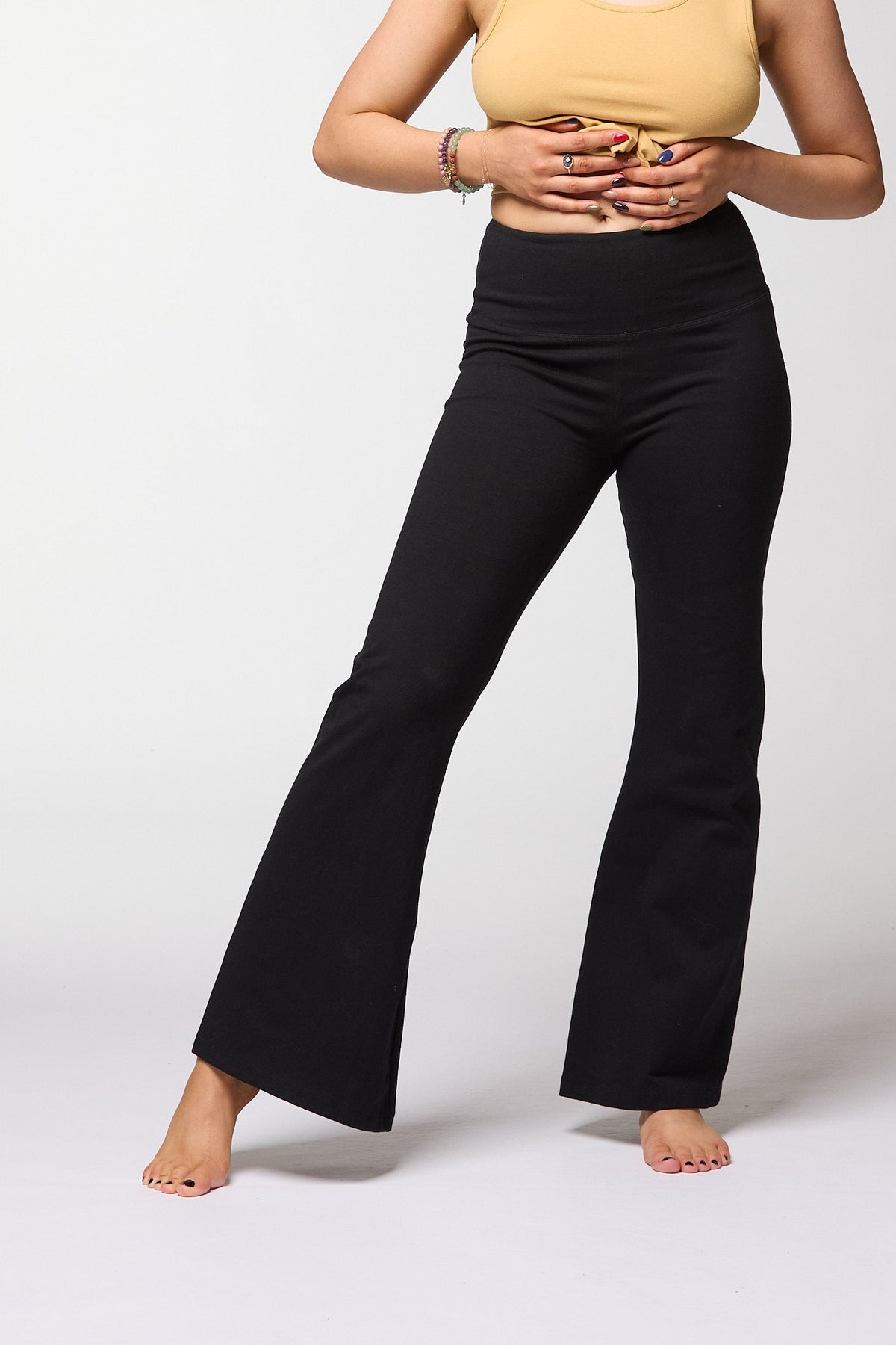Women's Cotton Flare Leggings Long Leg Luna &amp; Soul Australia