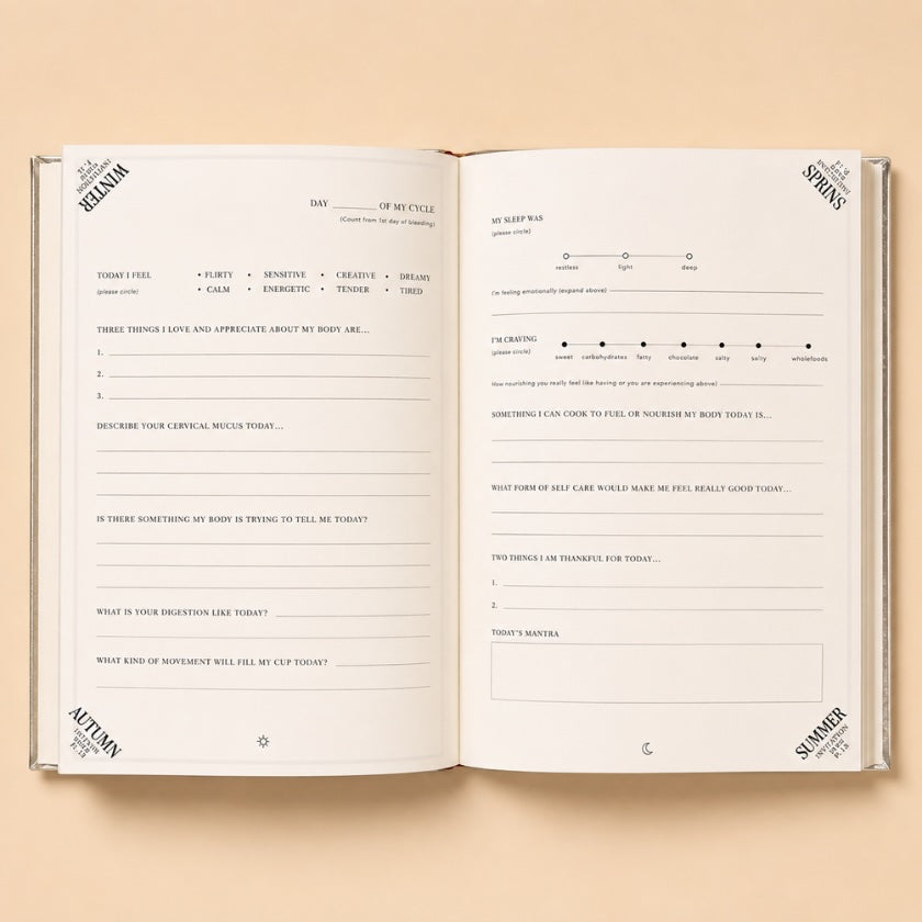 Flow State journal by Selfdom styled as a women's wellness and self-care gift.