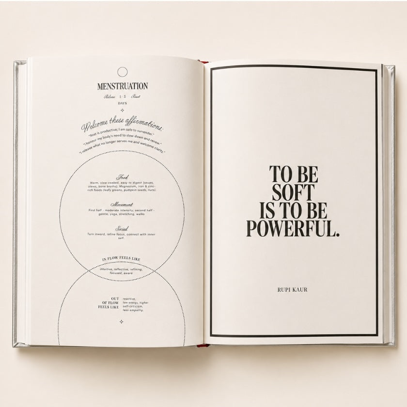 Flow State journal by Selfdom styled as a women's wellness and self-care gift.