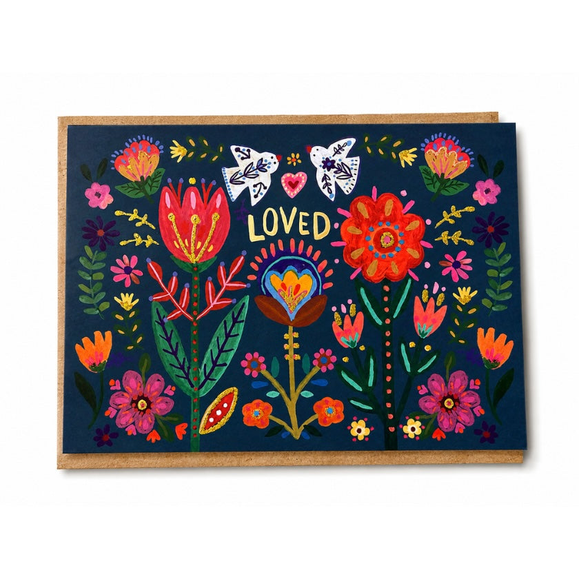 Luna and Soul Loved Greeting Card greeting card front