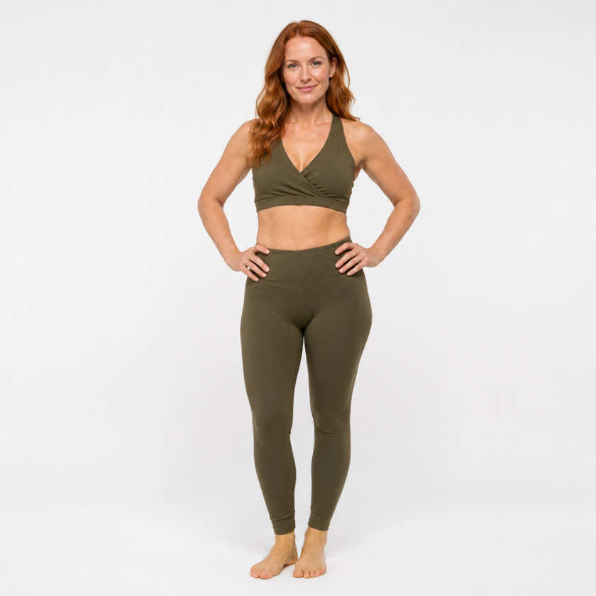 Power Leggings Long Leg | Khaki | Original Sizing
