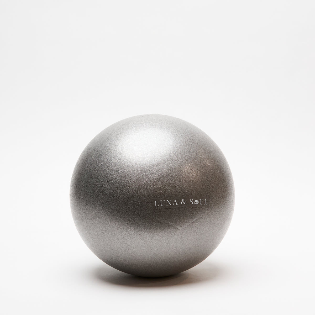 Luna &amp; Soul grey Pilates ball for core strength, Pilates and home workouts