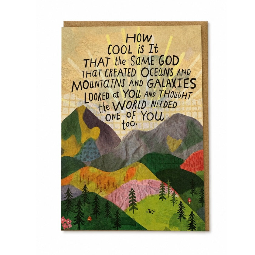 Luna and Soul The World Needed One Of You Too Greeting Card greeting card front