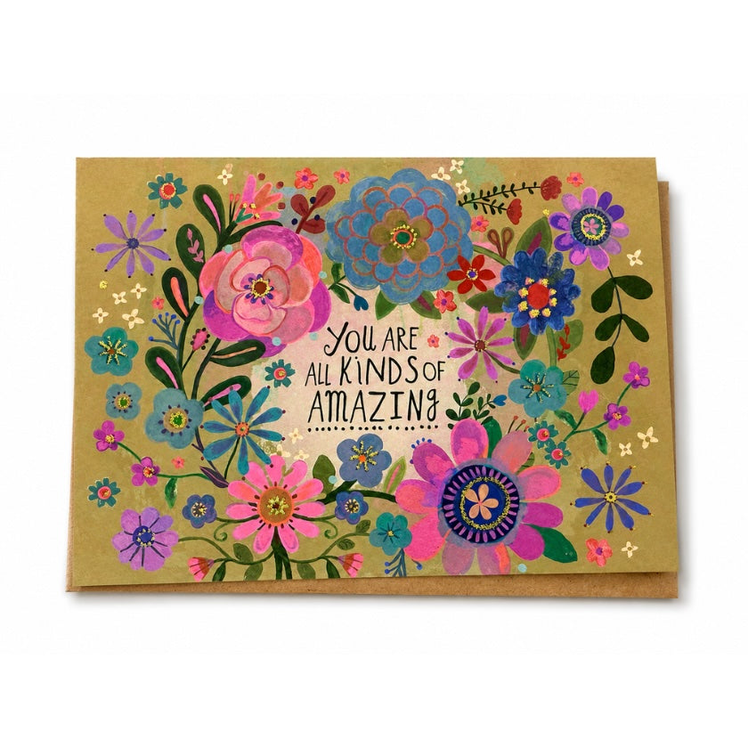 Luna and Soul You Are All Kinds Of Amazing Greeting Card greeting card front