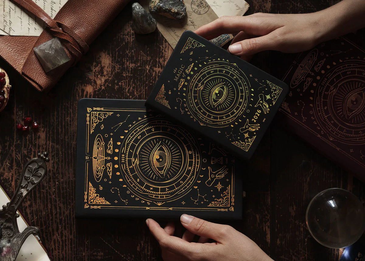 Magic of I 2026 black astrological planner pocket size comparison