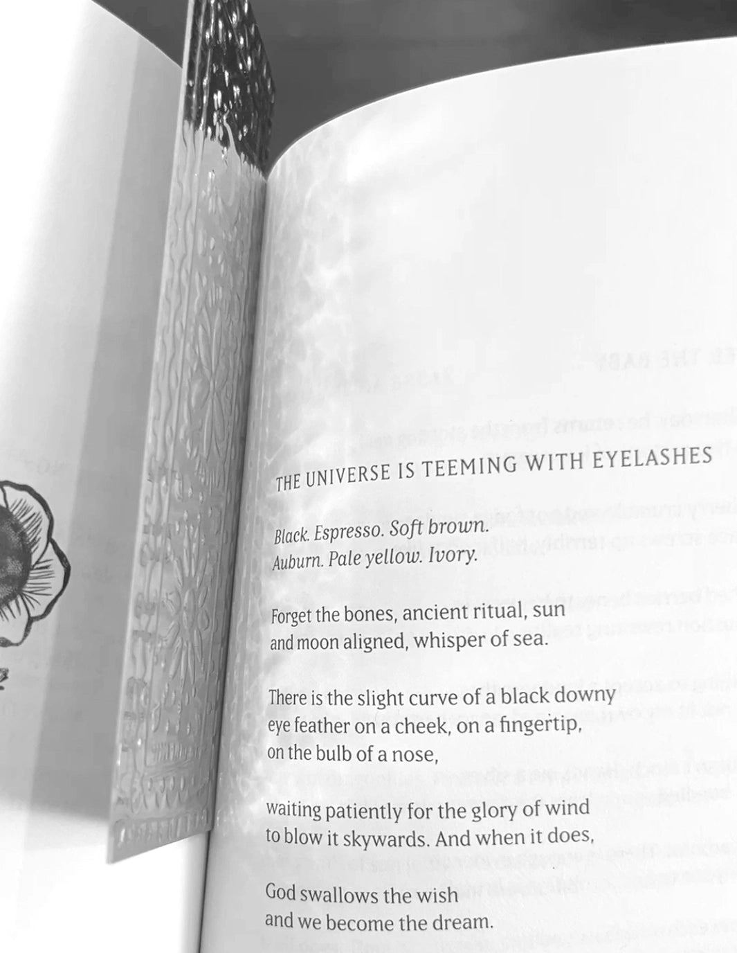 Eco-friendly embossed silver bookmark packaged without plastic