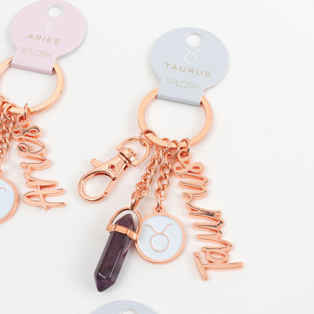 Taurus Keyring_Zodiac Keychain _ Luna &amp; Soul