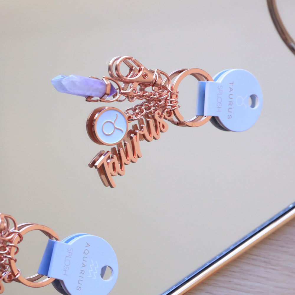 Taurus Keyring_Zodiac Keychain _ Luna &amp; Soul