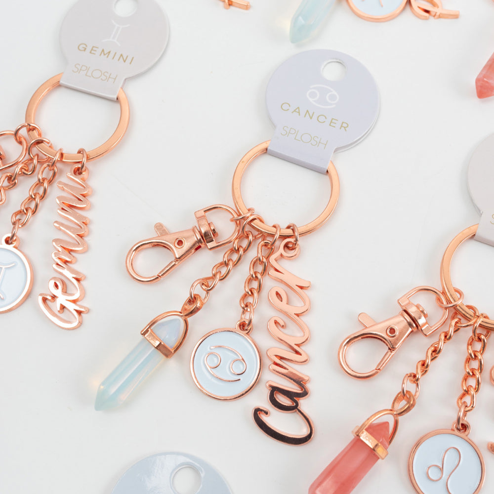 Cancer Keyring _Zodiac Keychain _ Luna &amp; Soul