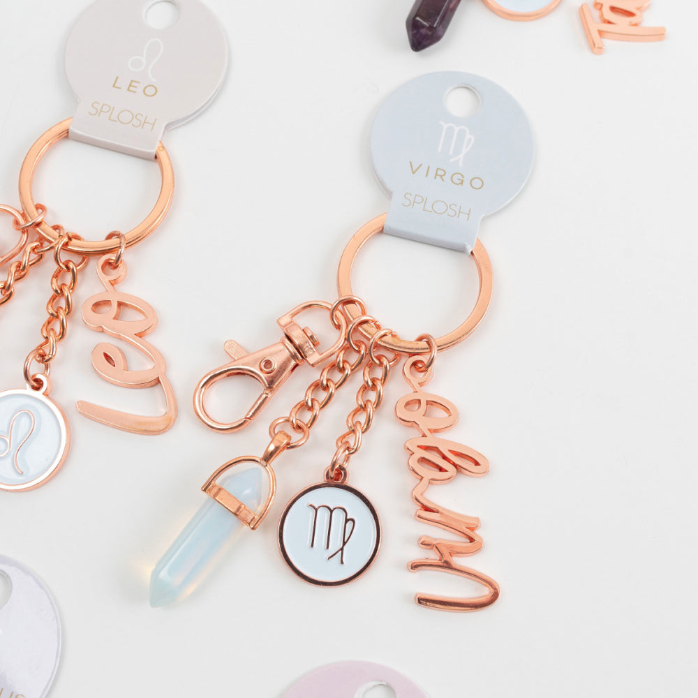 Virgo Keyring_Zodiac Keychain _ Luna &amp; Soul