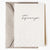 New Beginnings greeting card with hand block printed design and recycled envelope