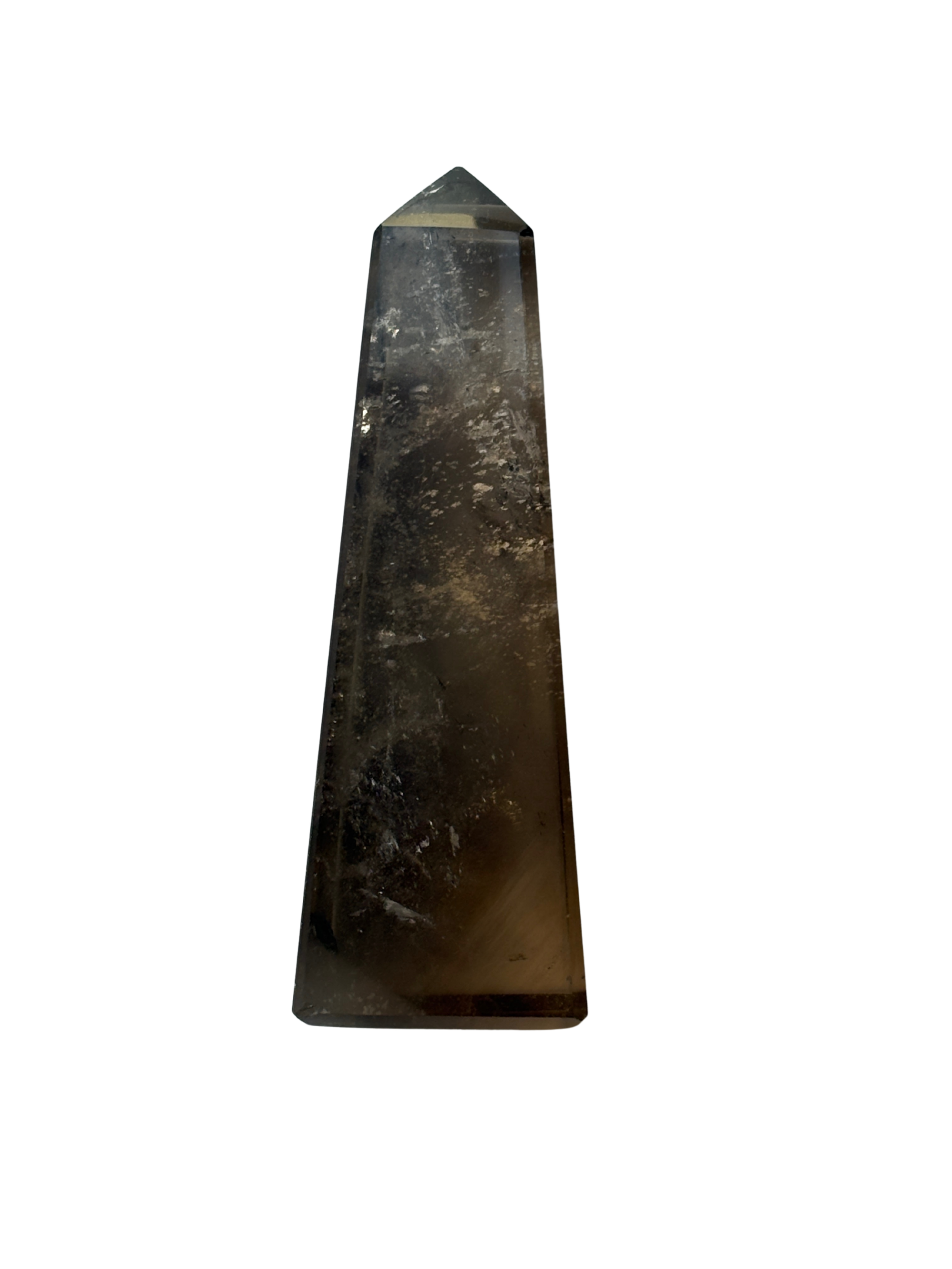 Smokey Quartz crystal tower for grounding and protection