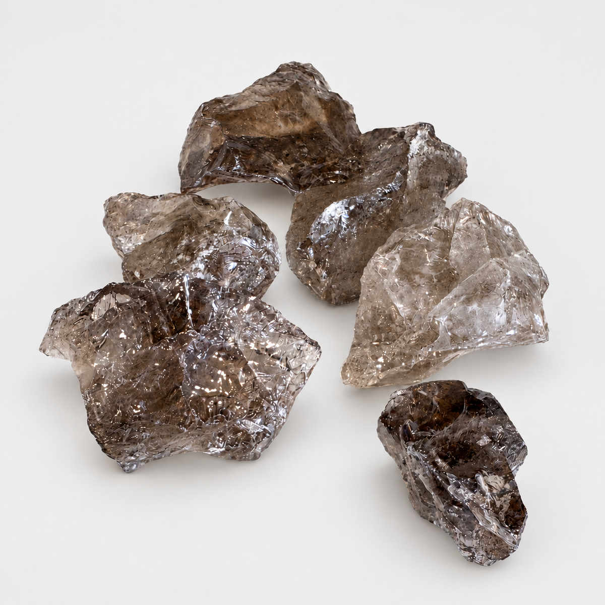 Natural Smoky Quartz rough crystal stones