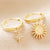 Sun + Star Charm Hoop Earrings   Luna & Soul Yoga Jewellery Austral