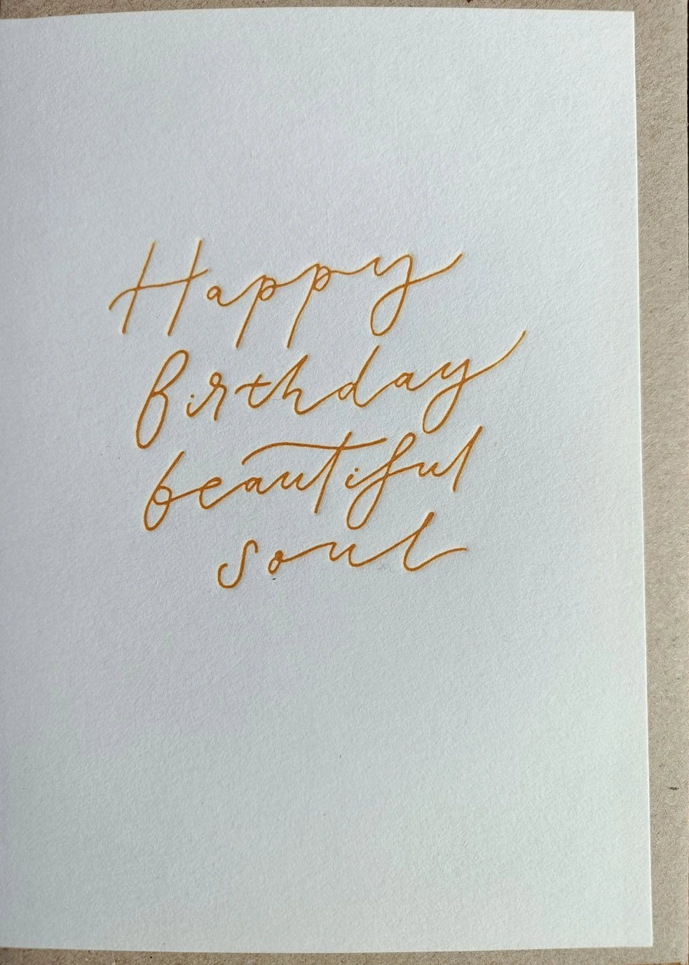 Eco-friendly birthday card with recycled envelope