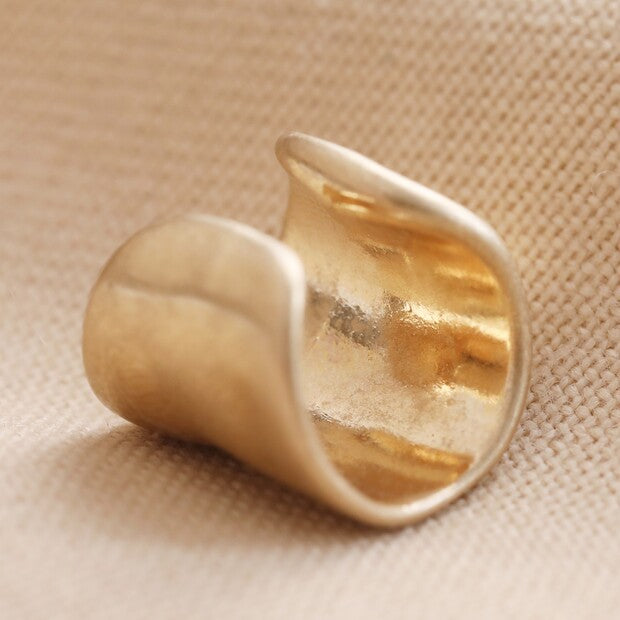 Wide Ear Cuff Gold Yoga Jewellery  Luna &amp; Soul Australia