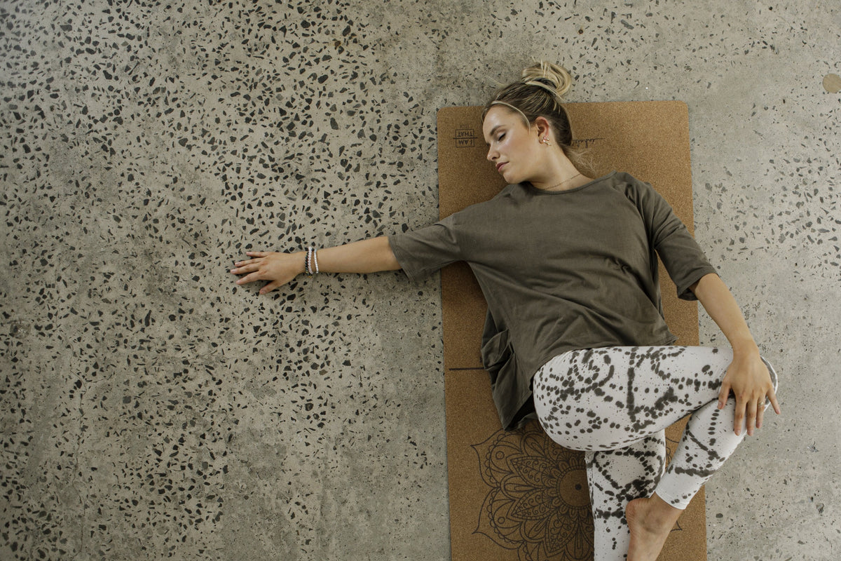 Pleated Cotton T-Shirt | Brown - Luna &amp; Soul