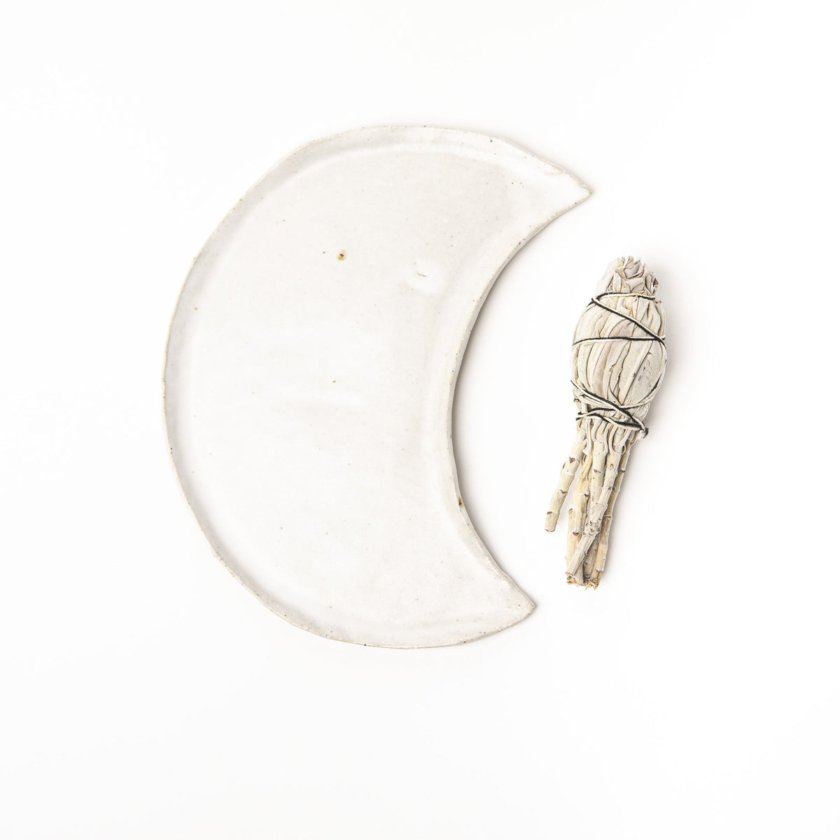 Ceramic Crescent Moon Tray - Luna &amp; Soul