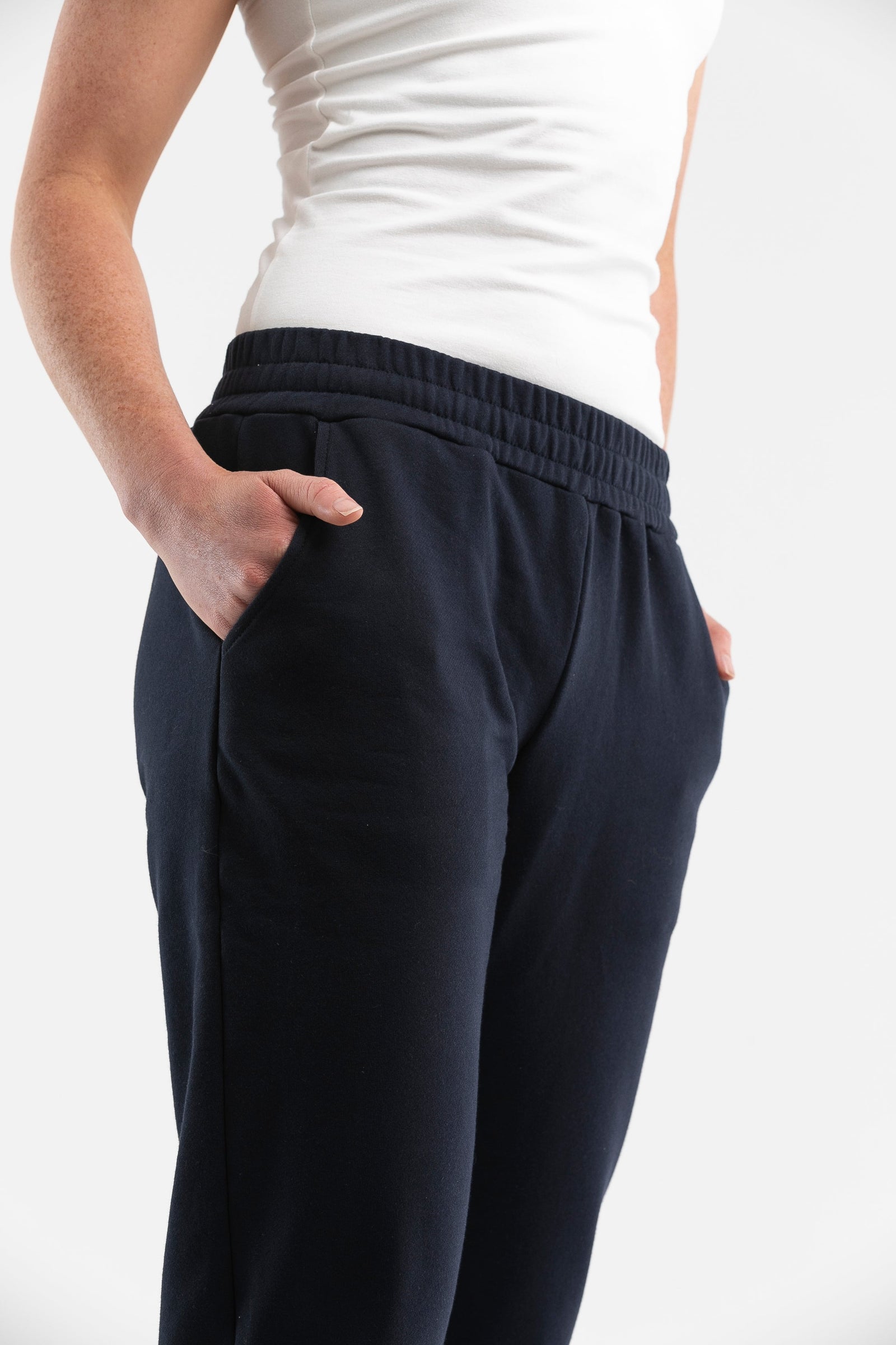 Women's Cotton Track Pants Indigo Blue Australia