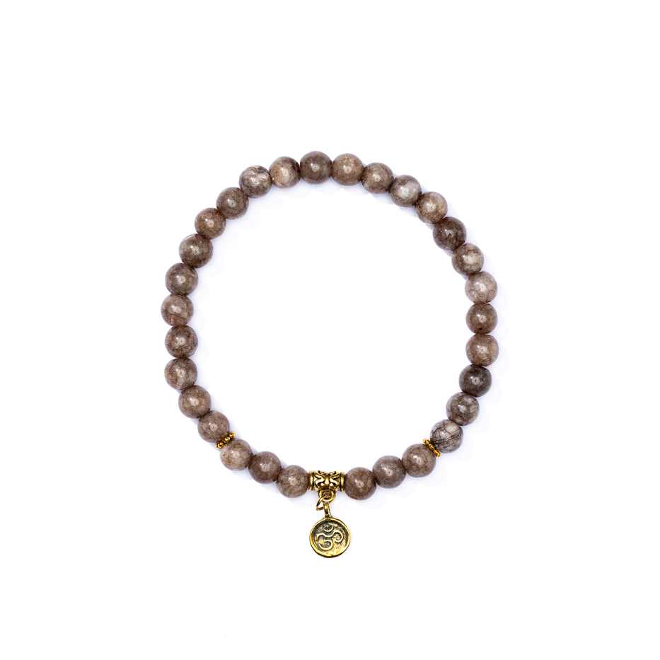 Brown Jasper I am in Control Mala Bracelet