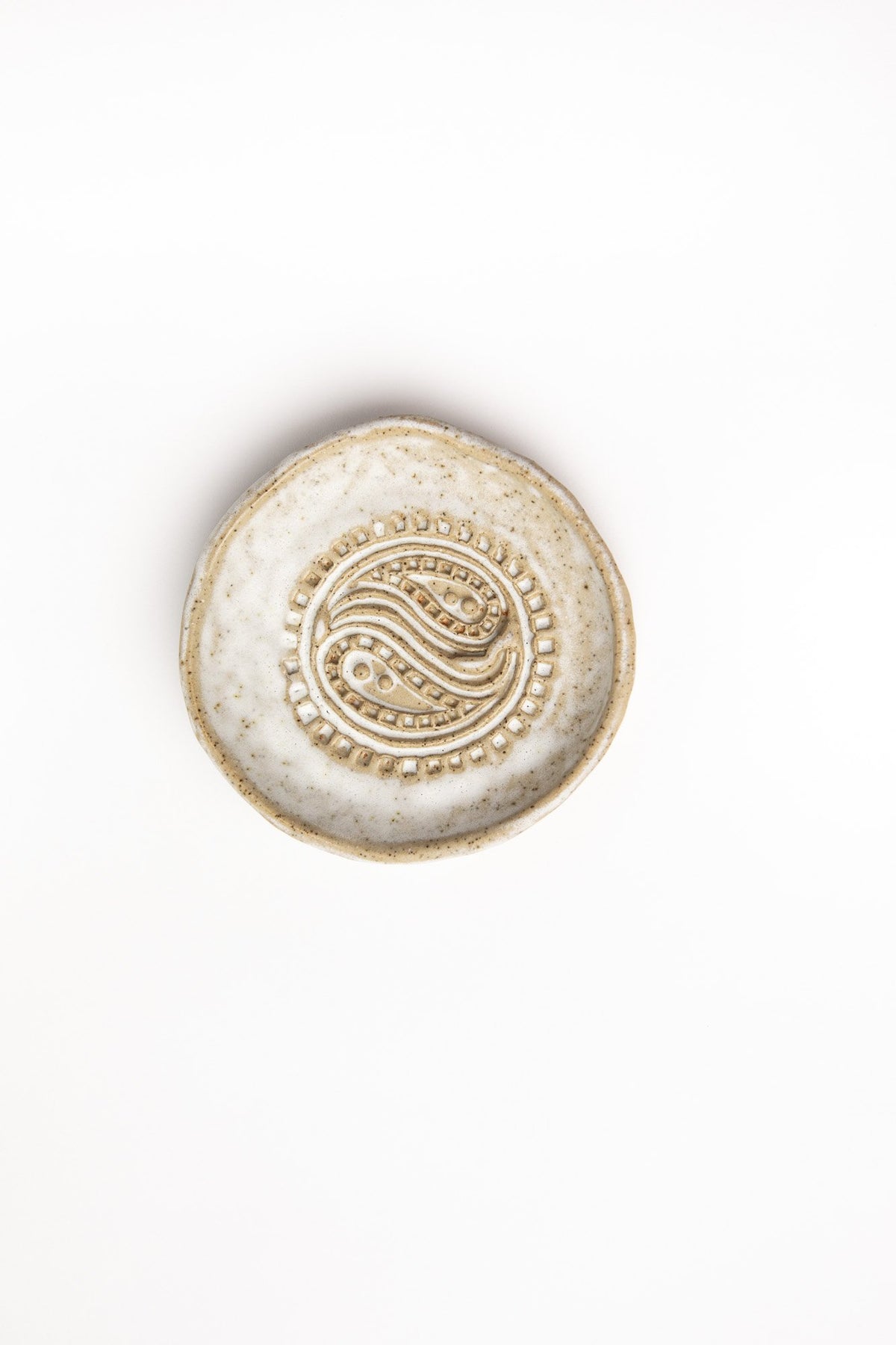 Ceramic Ritual Smudge Plate - Yin Yang | Luna &amp; Soul Organic Yoga Wear