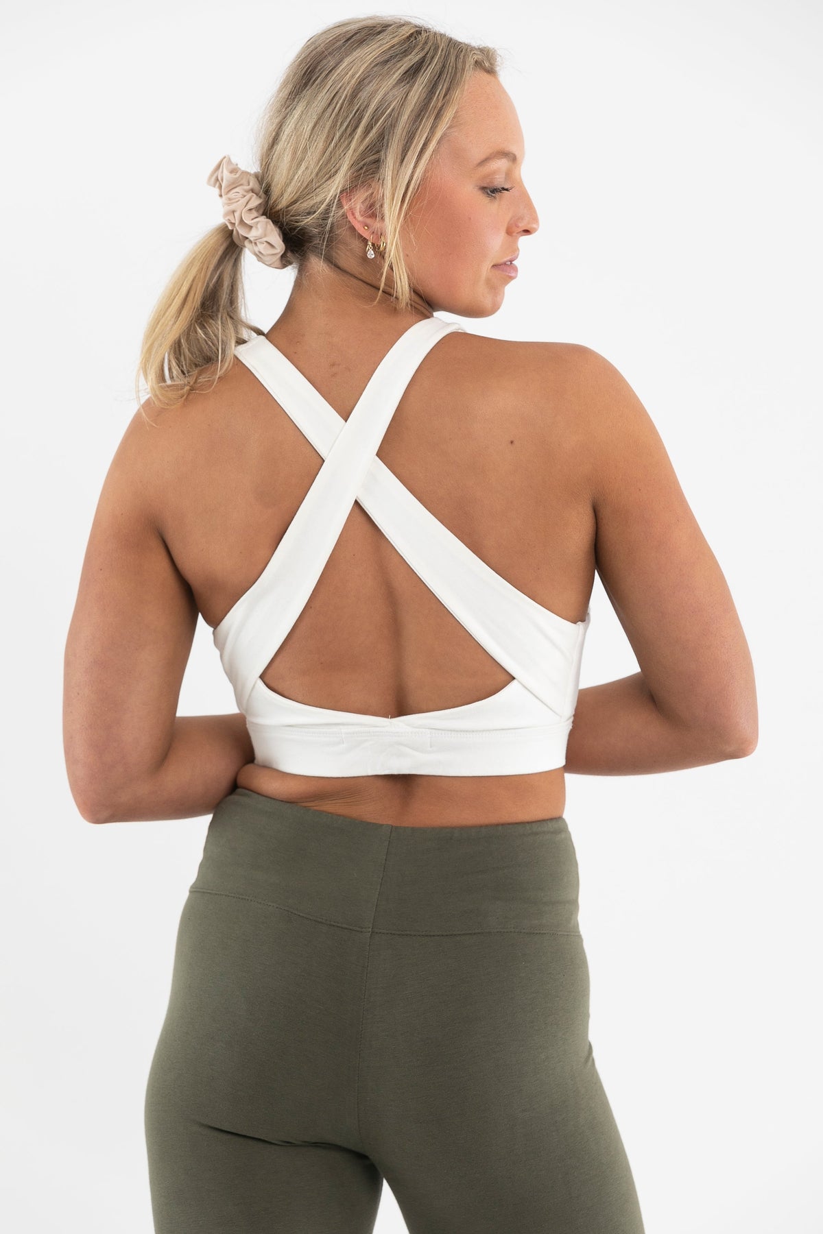 White Cross Back Bra _Luna &amp; Soul