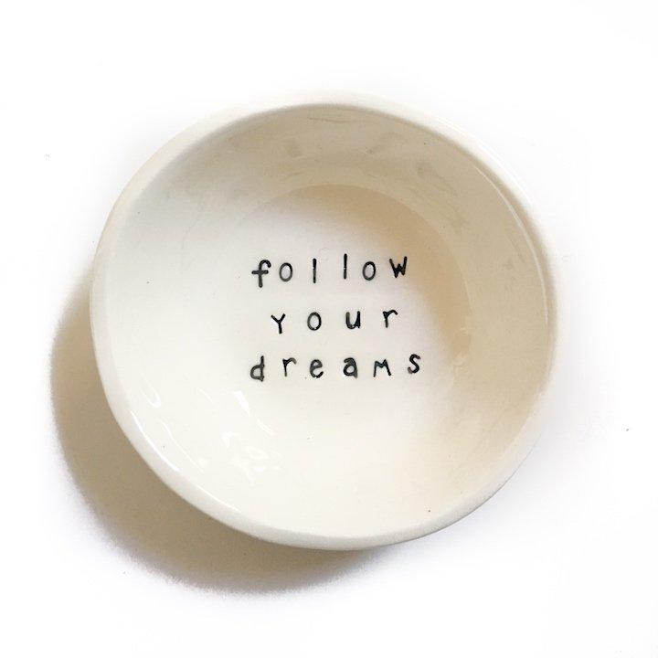 Affirmation Follow Your Dreams  Bowl Luna & Soul Eco-friendly Yoga & Activewear