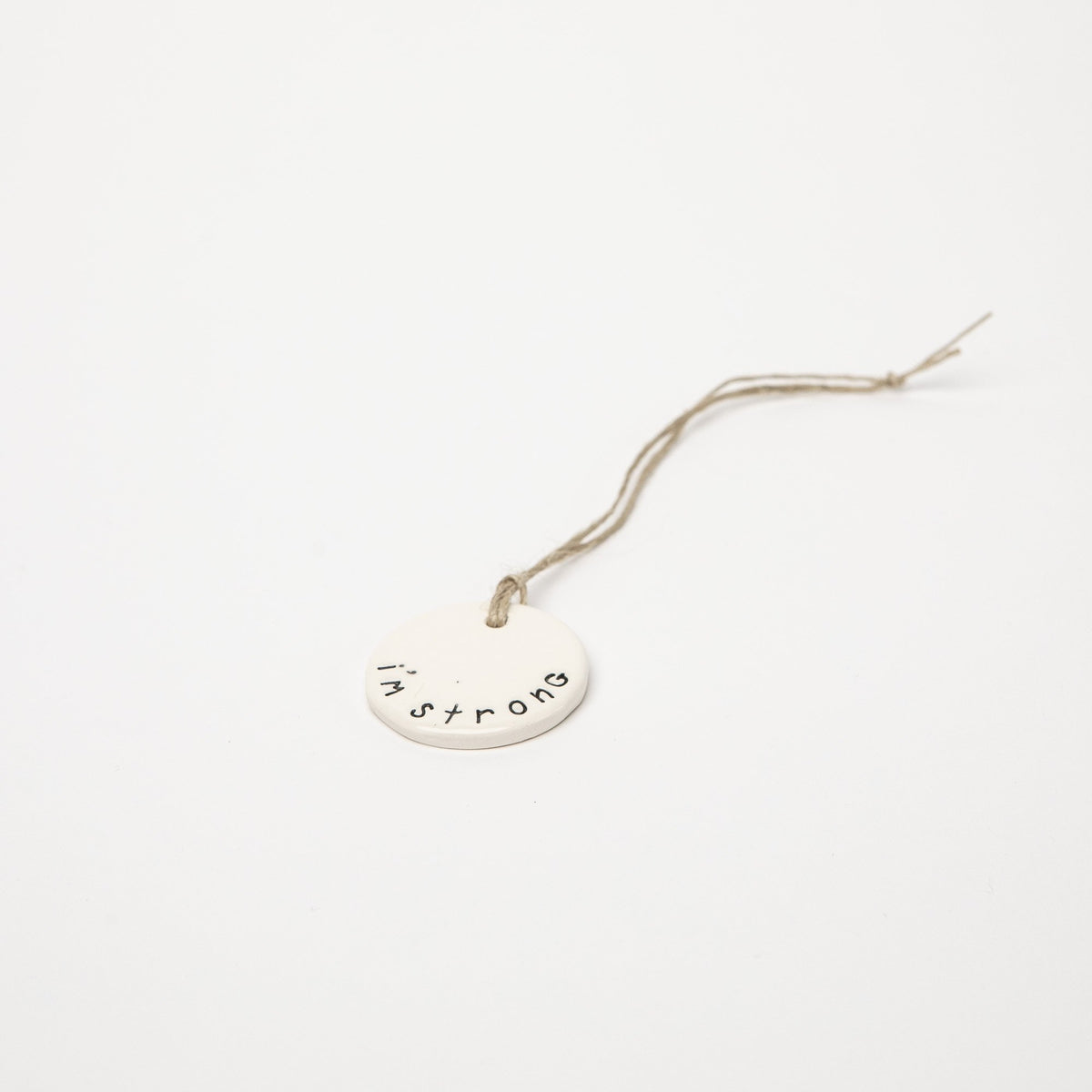 I'm Strong Ceramic Tag - Luna &amp; Soul