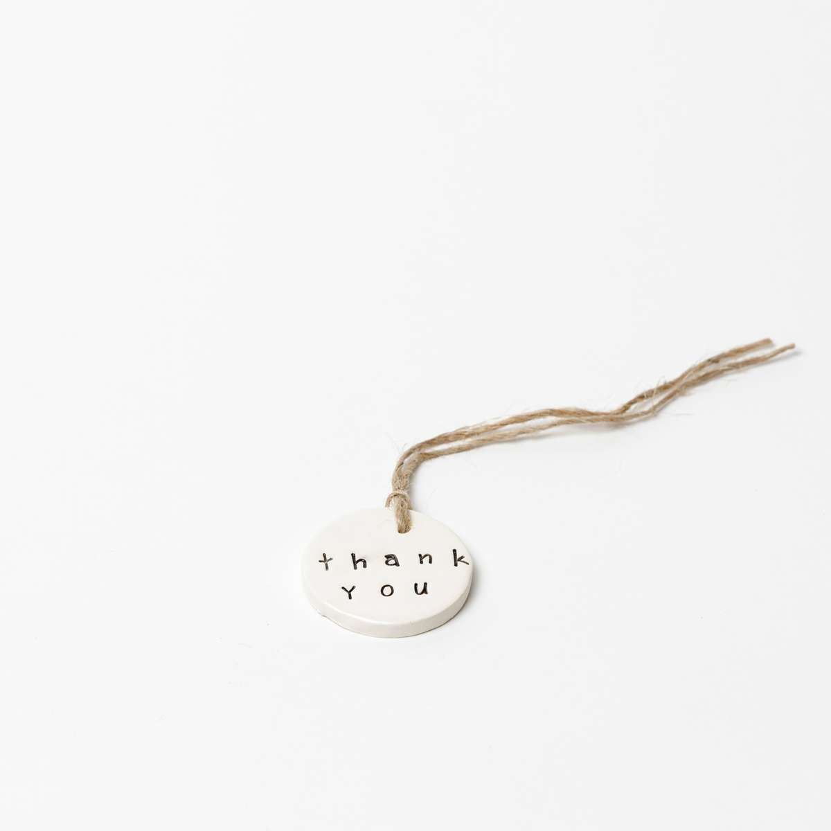 Thank You Ceramic Tag - Luna &amp; Soul