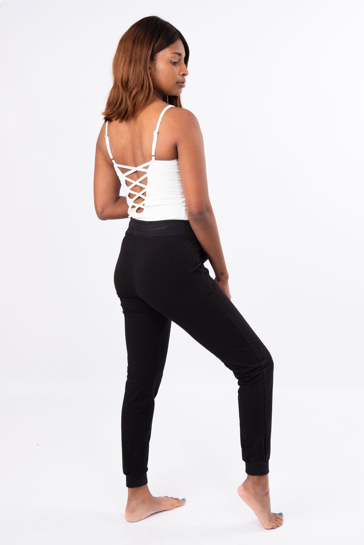 White  Zig Zag Yoga Top | Luna &amp; Soul