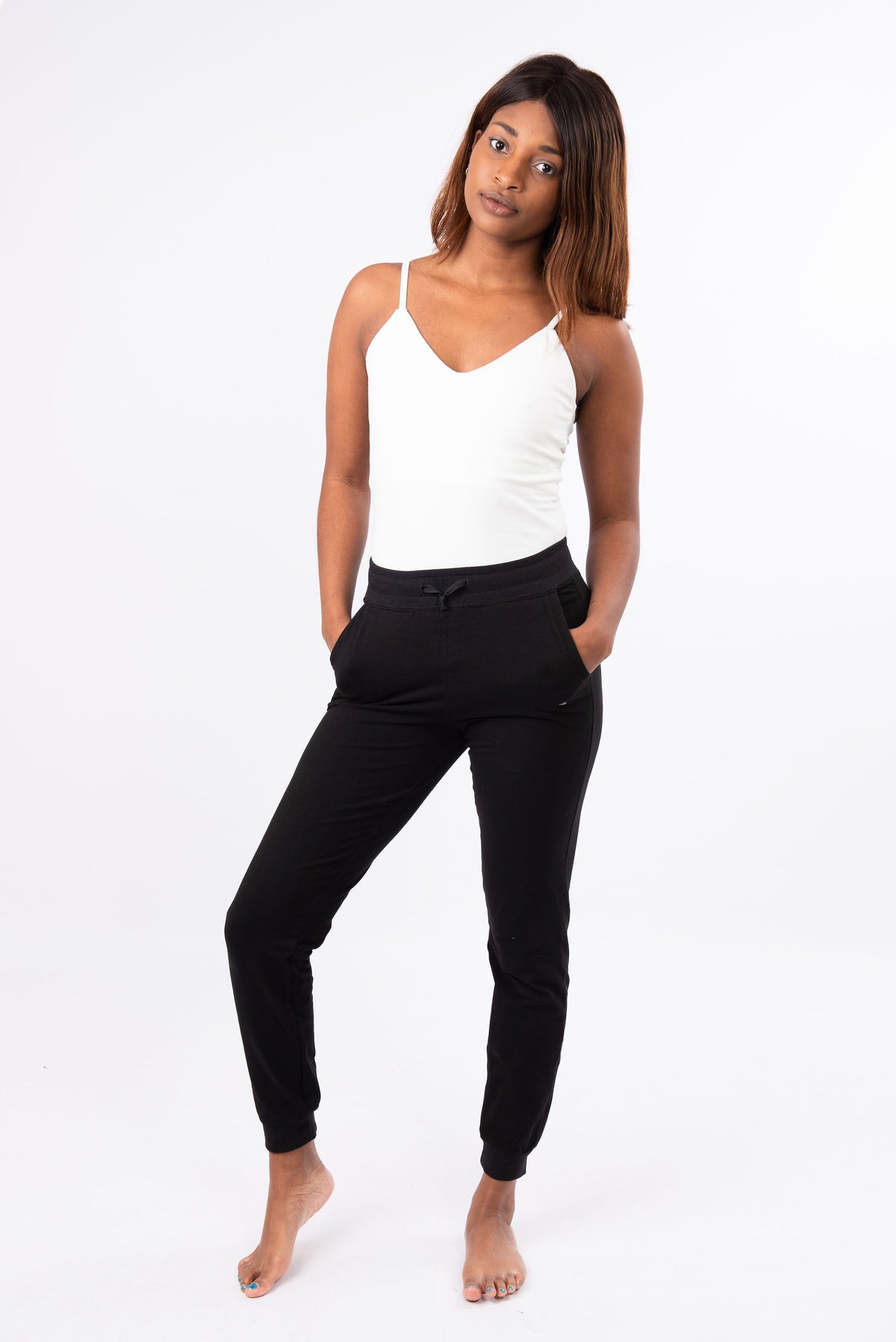 White  Zig Zag Yoga Top | Luna &amp; Soul