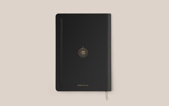 MAGIC OF  Vegan Leather Line Journal Black 