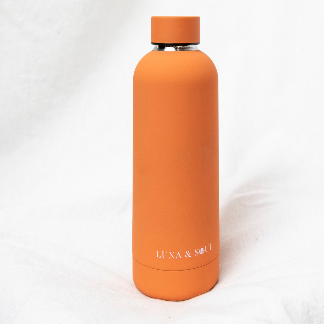 Orange Drink Bottle Stainless Steel | Luna & Soul