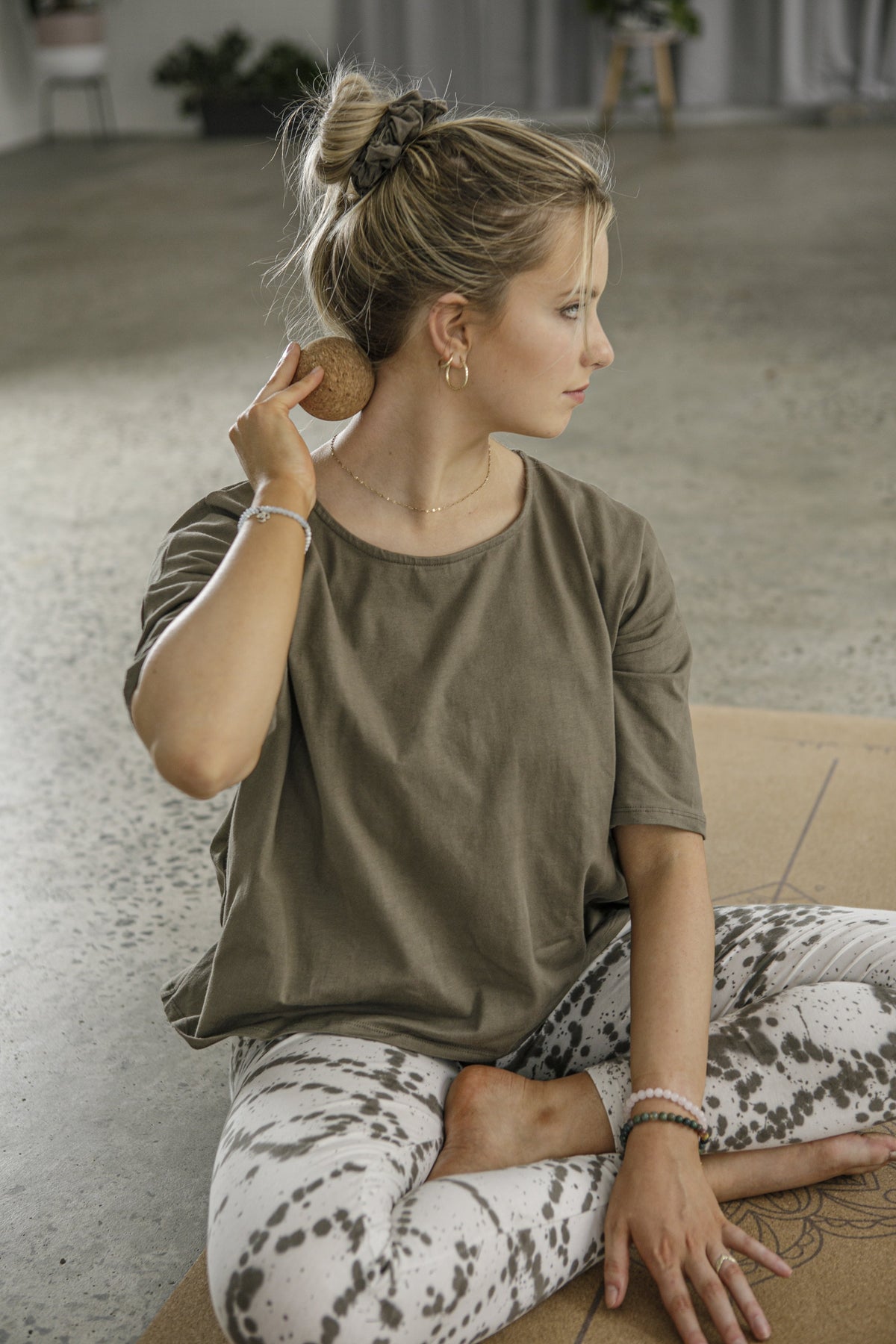 Organic Cotton Pleated T-Shirt - Luna &amp; Soul