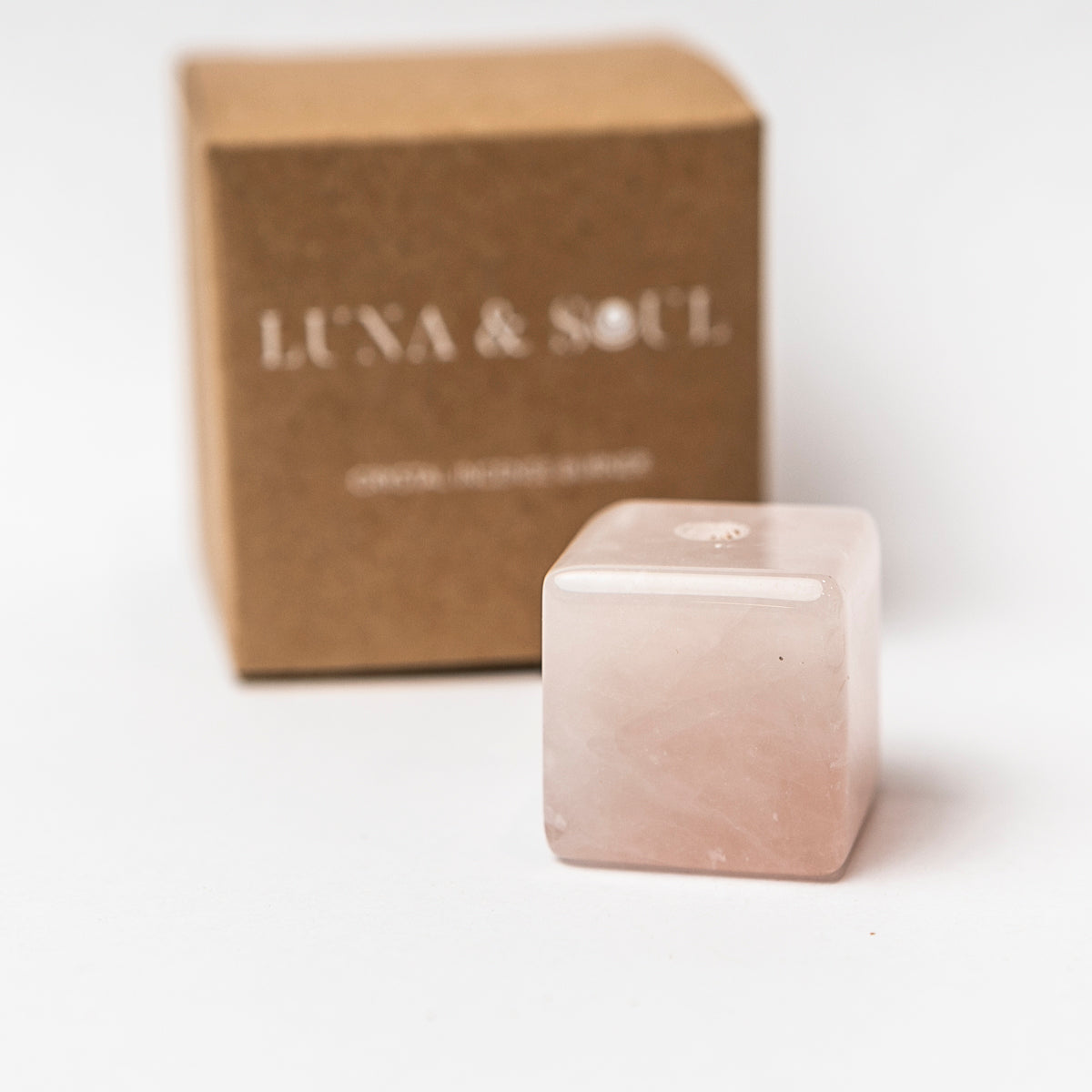 Rose Quartz Crystal  Incense Burner | Luna &amp; Soul Australia